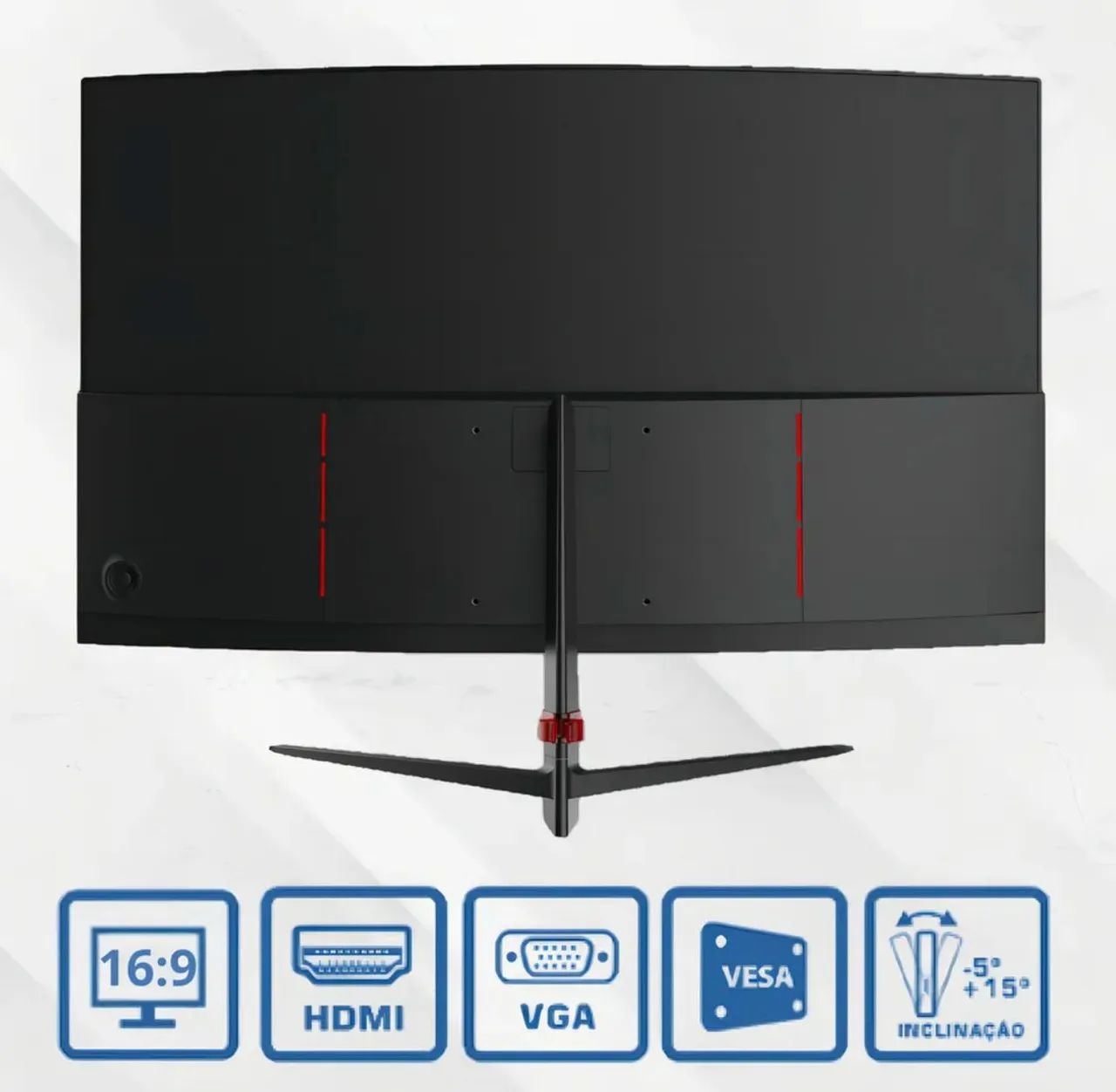 Monitor Gamer Curvo 27" Bluecase NOVO! - Foto 3