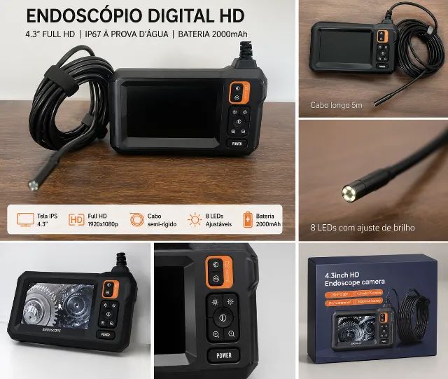 Câmera de inspeção industrial 