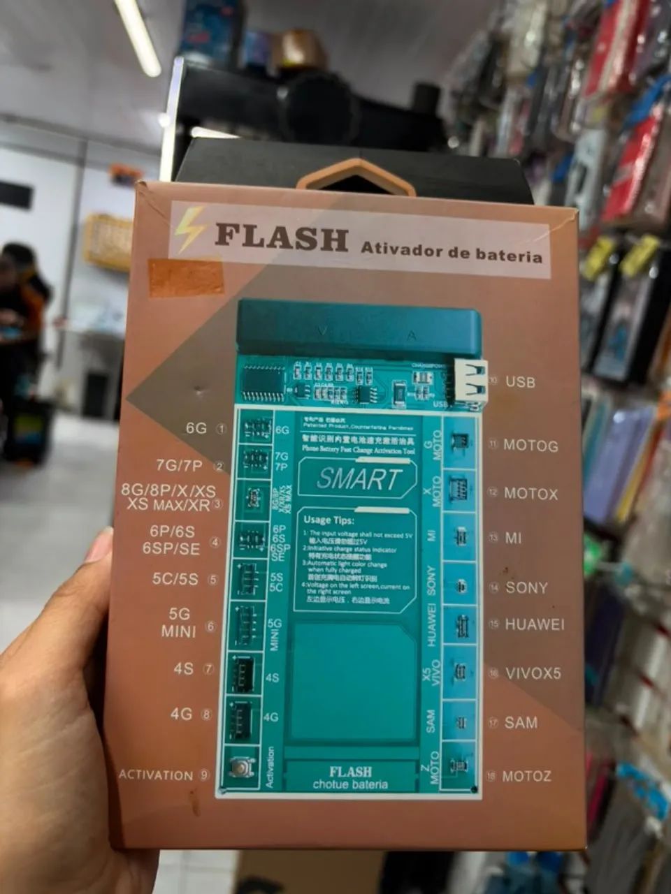 FLASH ATIVADOR DE BATERIA