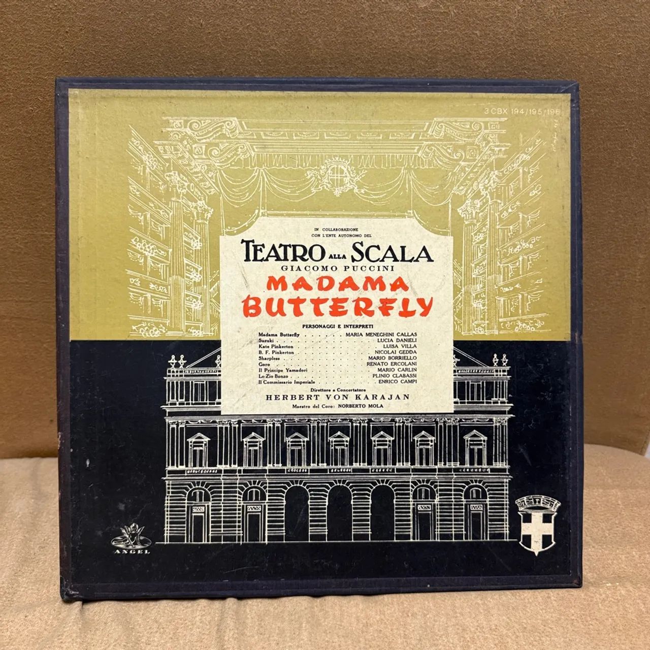 Box Vinil Tríplice Madama Butterfly - Maria Callas / Karajan (1955