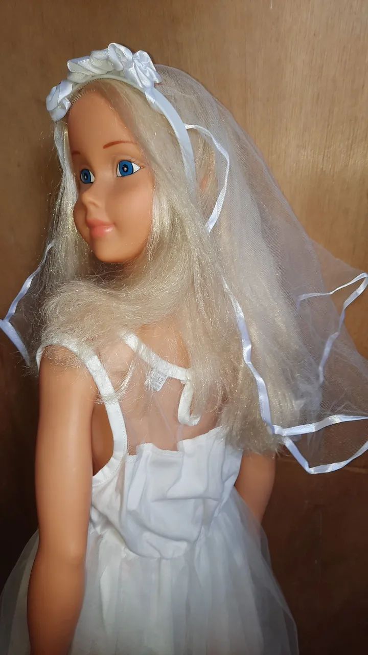 BONECA ANTIGA STEPHANY NOIVA - Foto 2