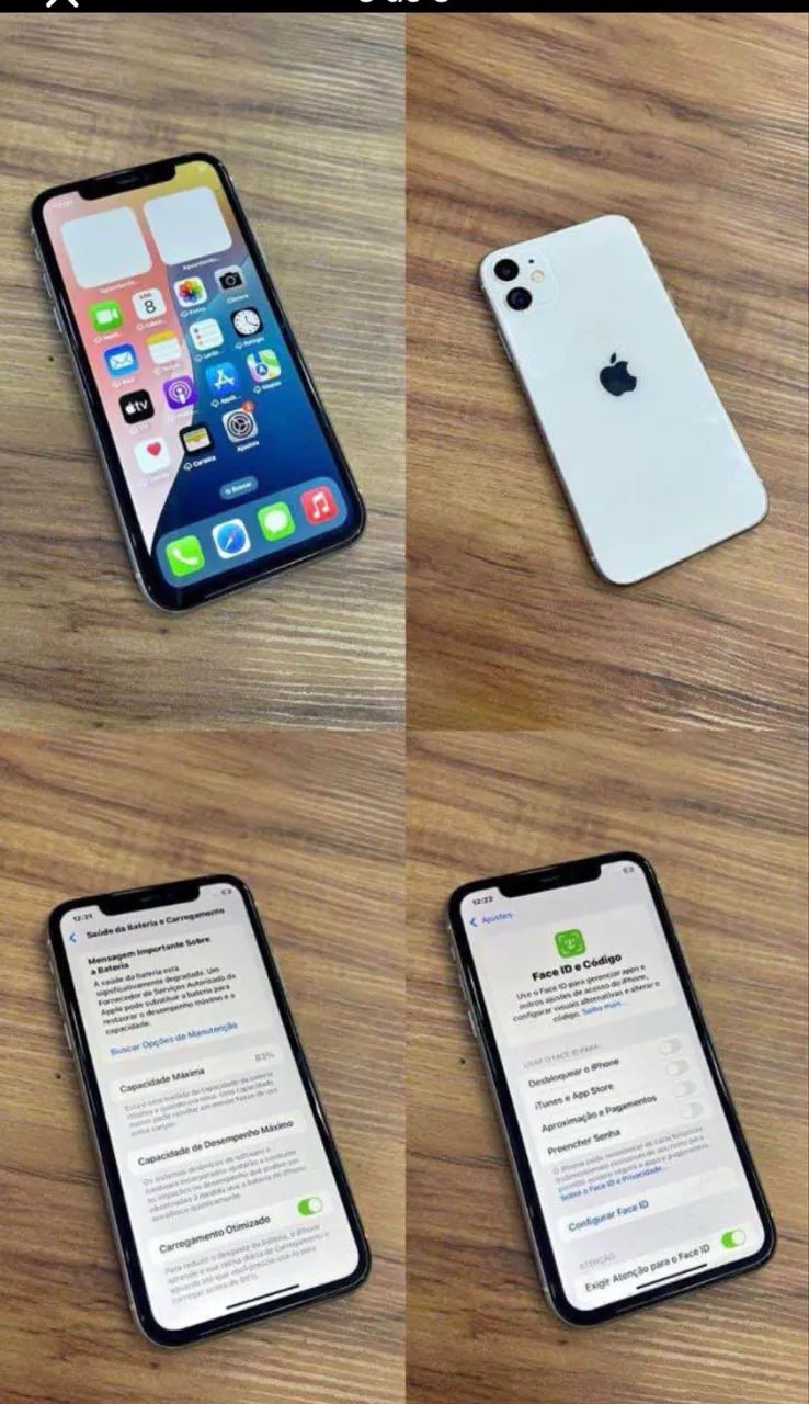 Vendo ou Troco iPhone 11 Branco top . - Foto 3