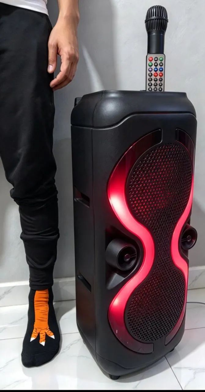Caixa de som Bluetooth com rádio FM 1500e PMPO 