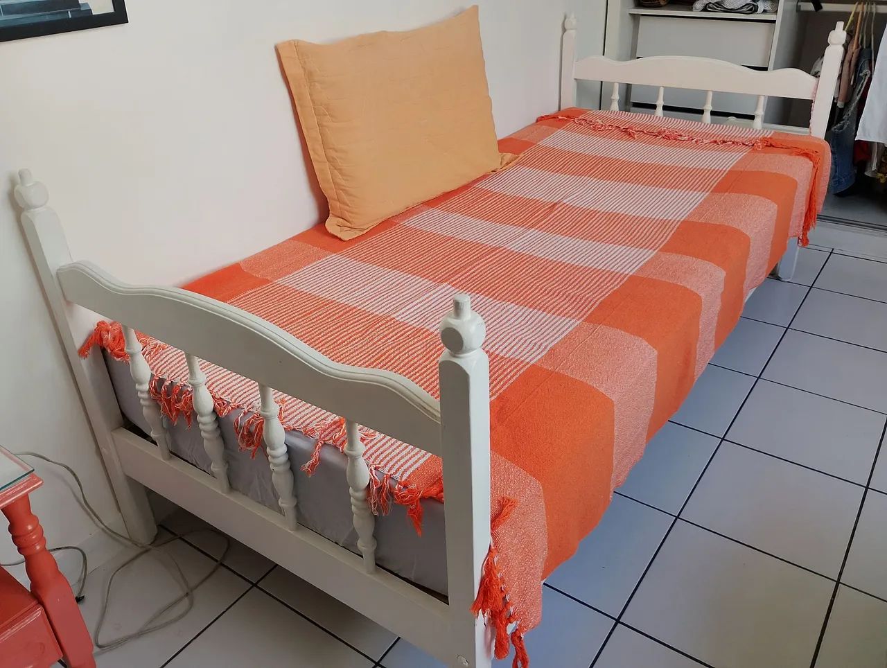 Cama solteiro madeira 