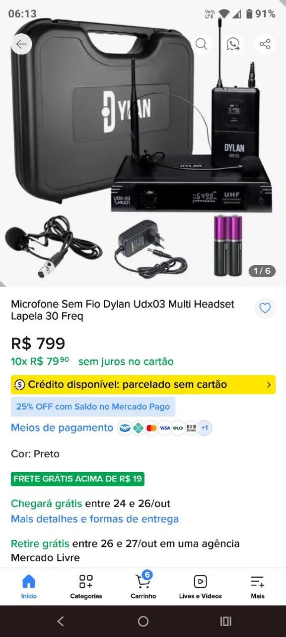 Microfone headset a venda - Foto 2