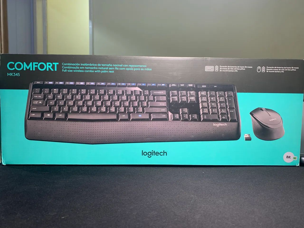 Kit Teclado e Mouse Comfort Logitech MK345