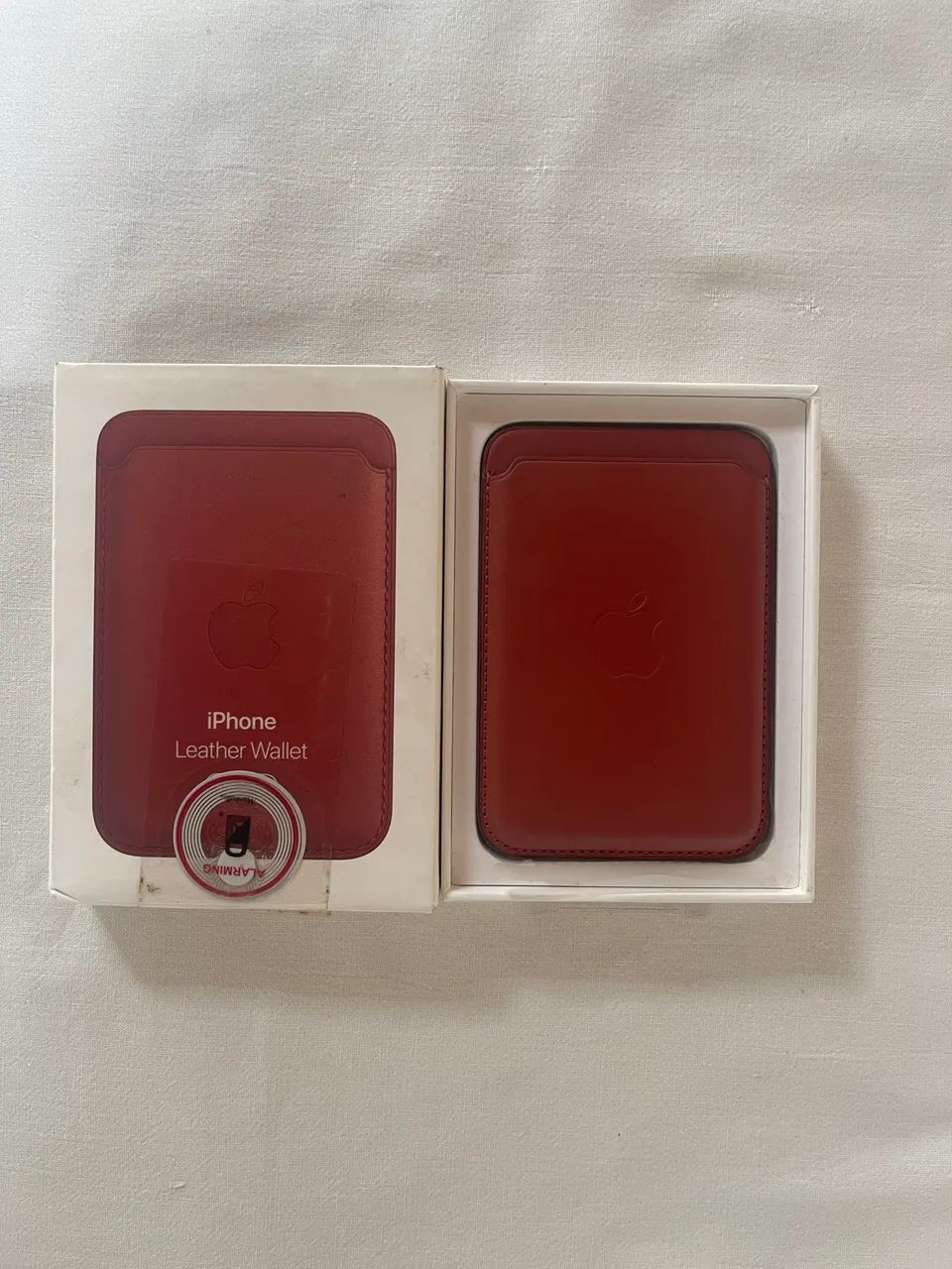 CARTEIRA DE COURO APPLE WALLET MARRON LISO - Foto 2