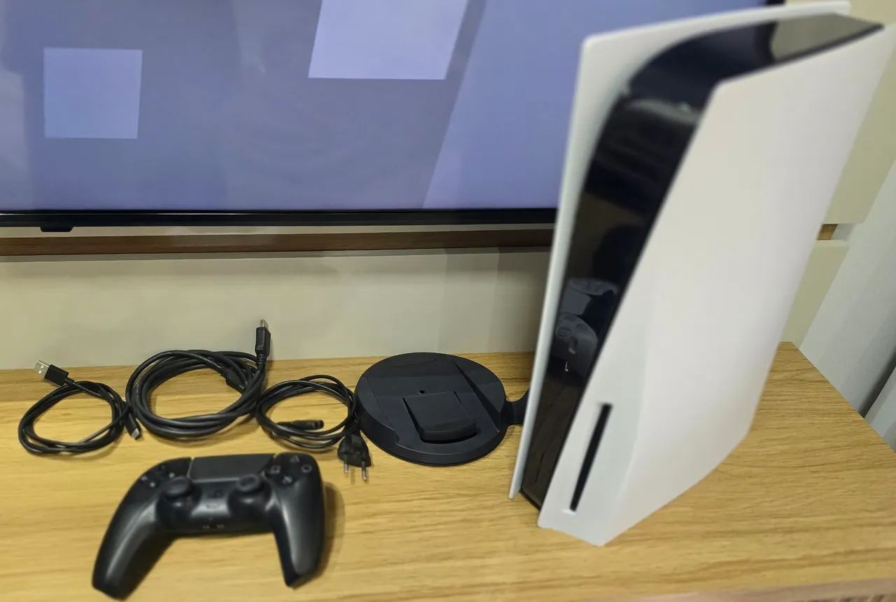 PS5 Com Leitor de Disco Completo <br>2 Controles sem drift 