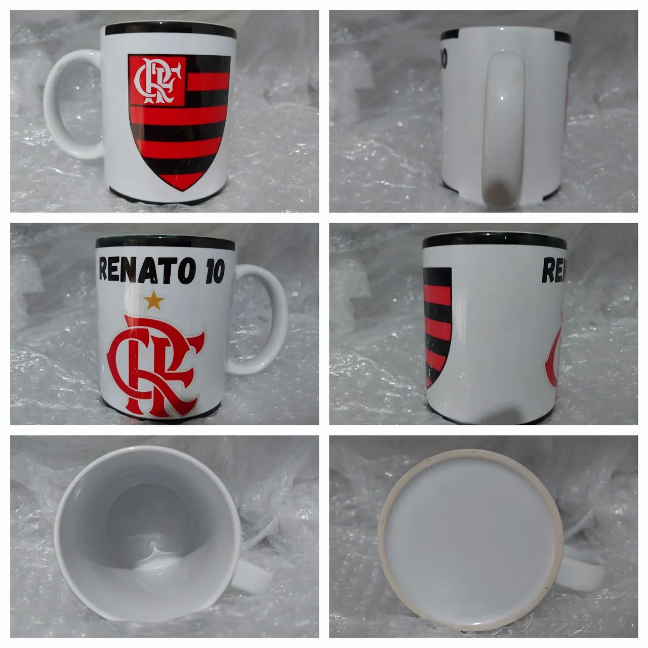 Kit 4 Canecas de Porcelana Personalizadas Efeites de Ambiente 