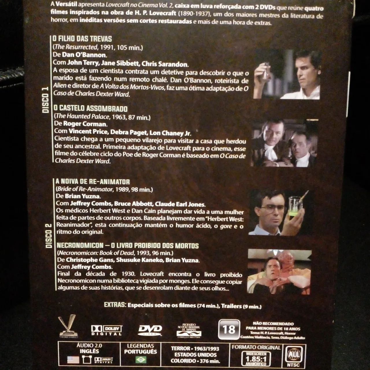 Dvd Lovecraft no Cinema Vol.2 e 3 - Foto 4
