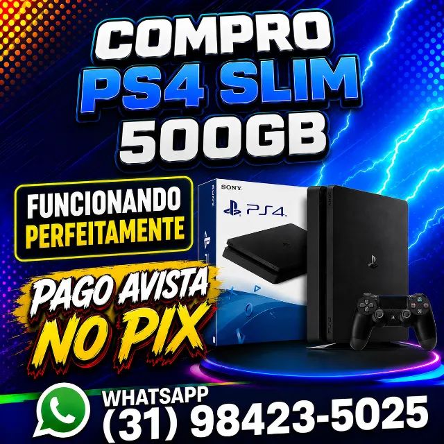 PS4 SLIM 5OOGB ( COM PRO )
