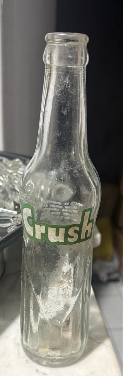 Garrafa Antiga Refrigerante Crush