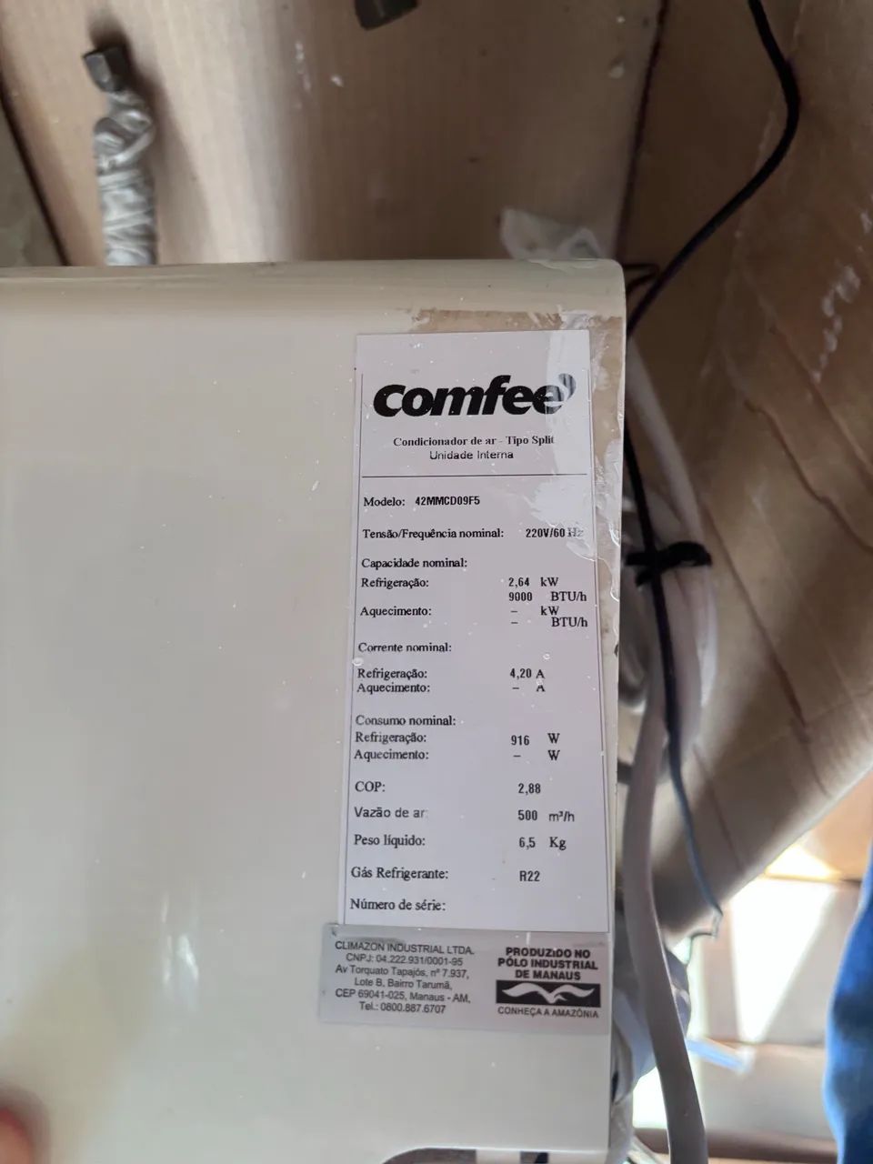 Ar Condicionado Comfee 9000 BTUs 2017 - Foto 2