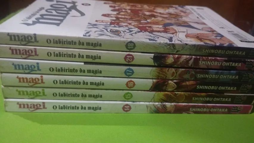Vol Rio Dual Face Magi - O labirinto da Magia Vols 14 ao 18 e 21 - Livros e revistas ...