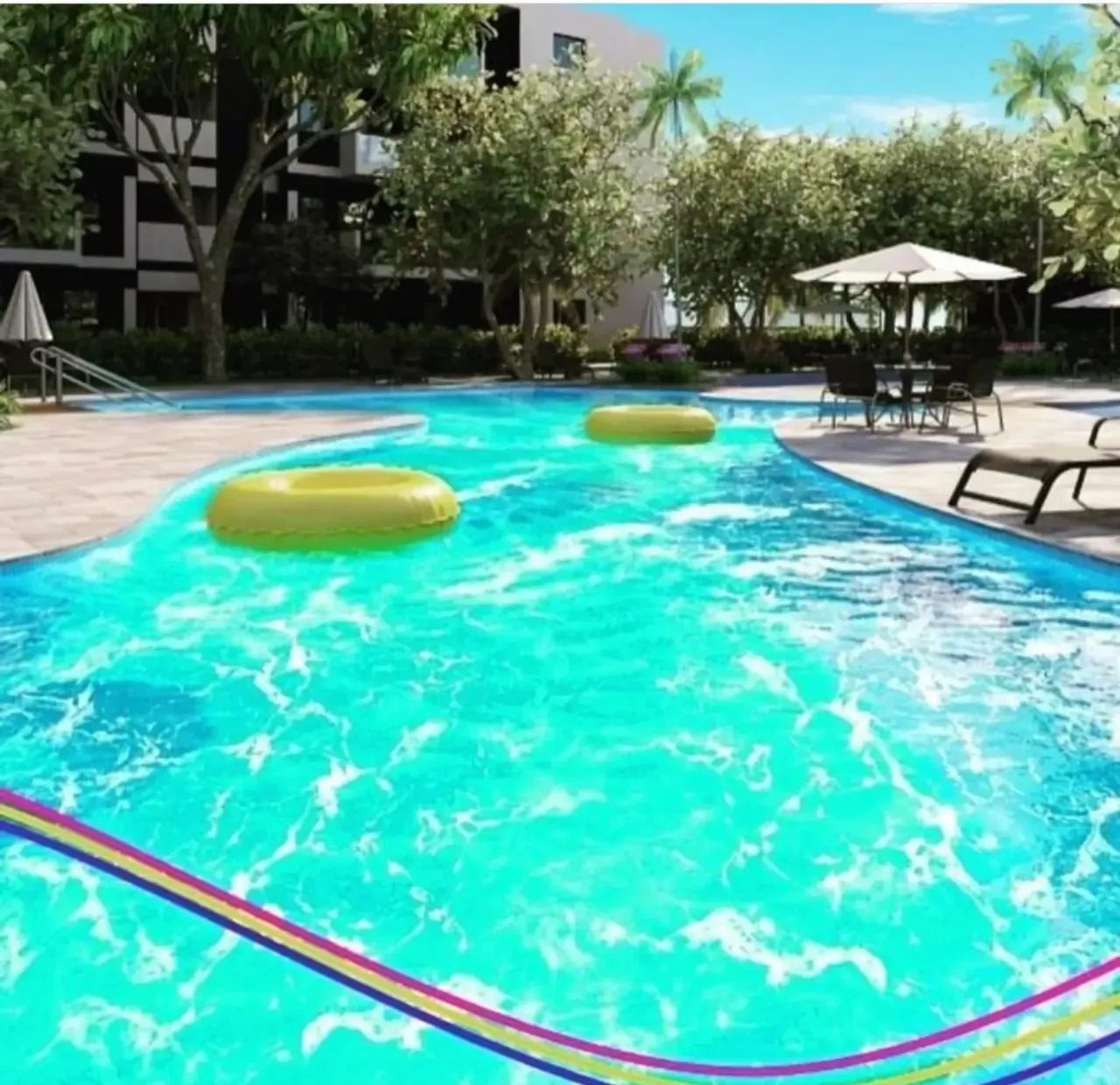 FLAT 59M2 MAKAI RESORT COMPLETO  MURO ALTO - Foto 4