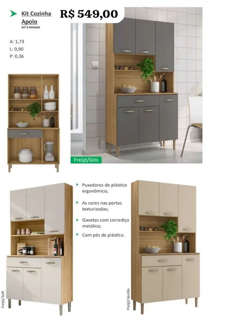 Kit Cozinha Apollo 0,90m