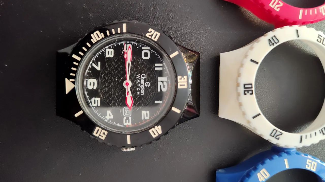 relógio Champion Watch (Caixa + 3 Aros, sem pulseiras) - Foto 2