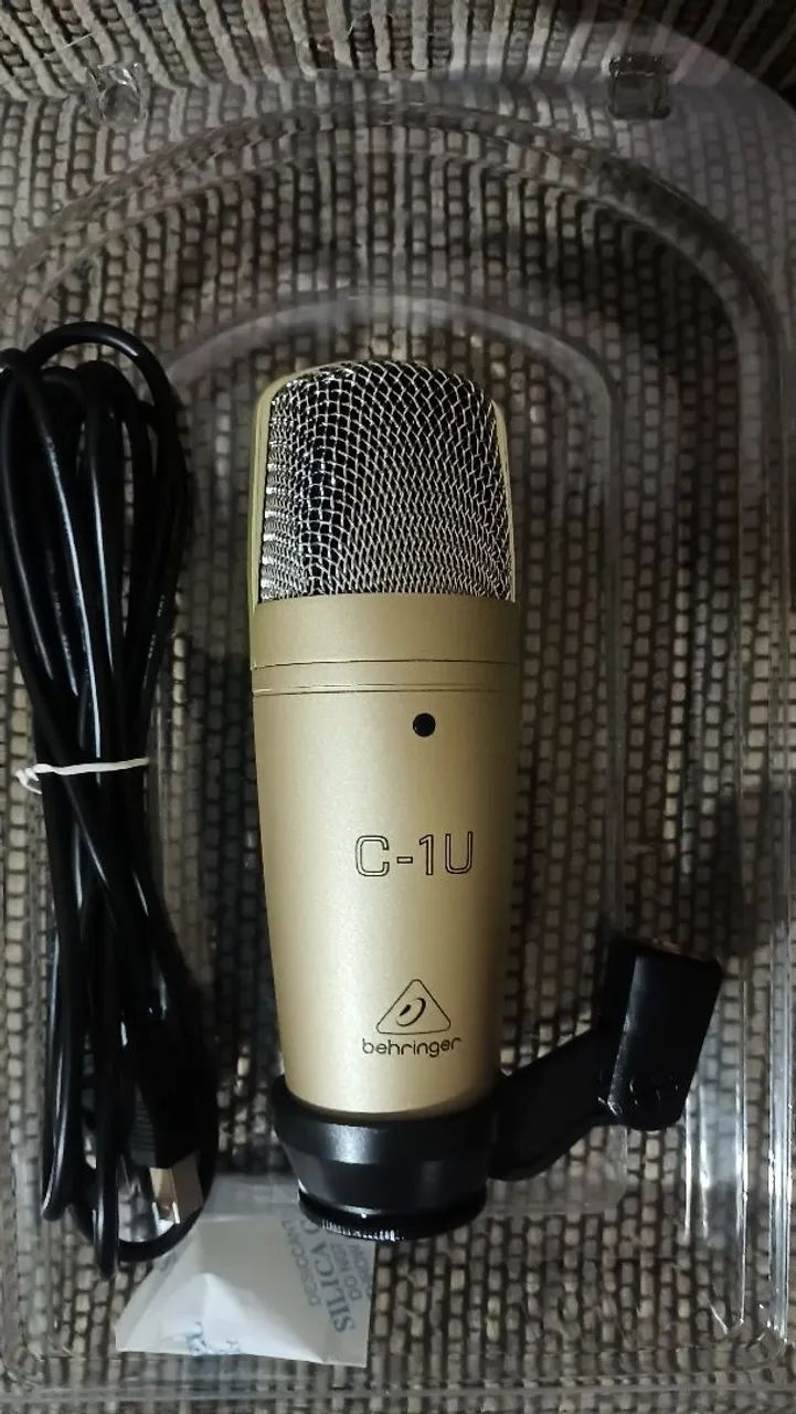 Microfone Behringer C-1u USB novo