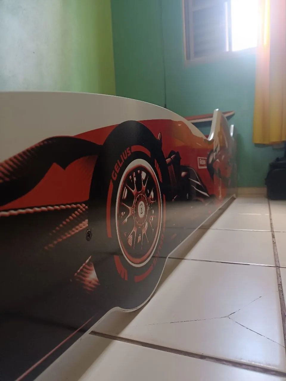 Vendo cama infantil estilo carro de corrida. - Foto 4