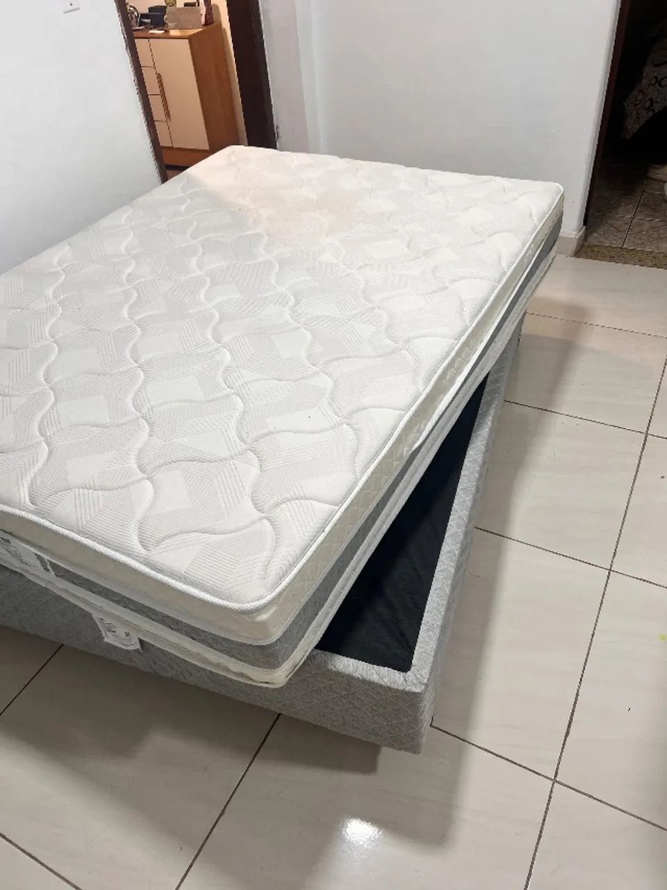 Cama box base e colchão  - Foto 2