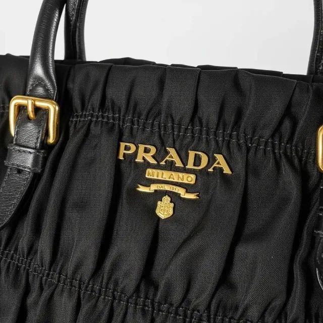 Bolsa Prada Original Tessuto Gaufre Nylon Preta com Cadeado Chave e Alça - Foto 3