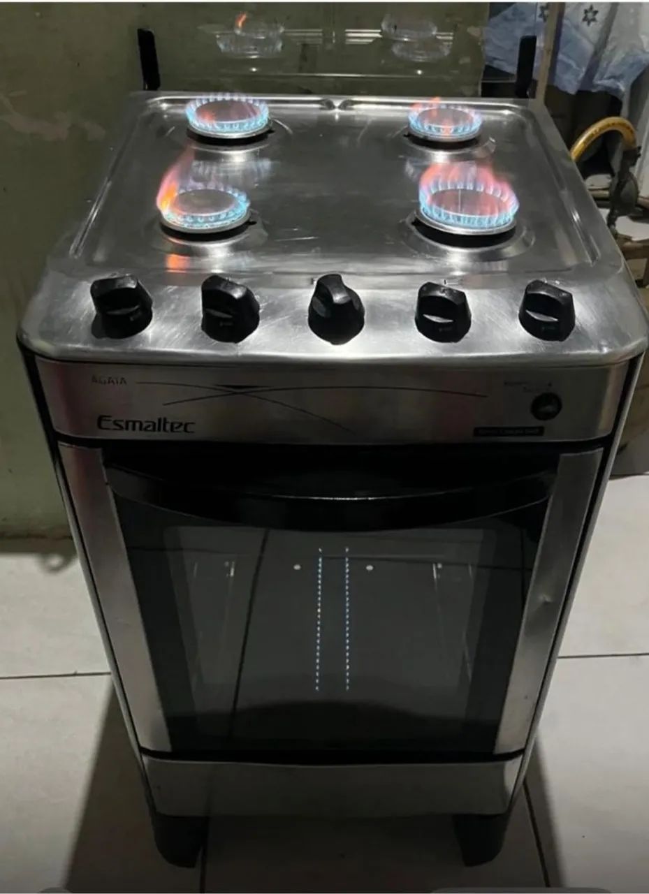 Fogão esmaltec inox