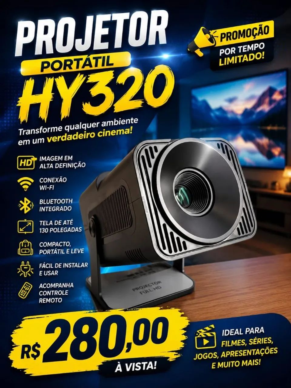 Projetor hy320 promoção  - Foto 2