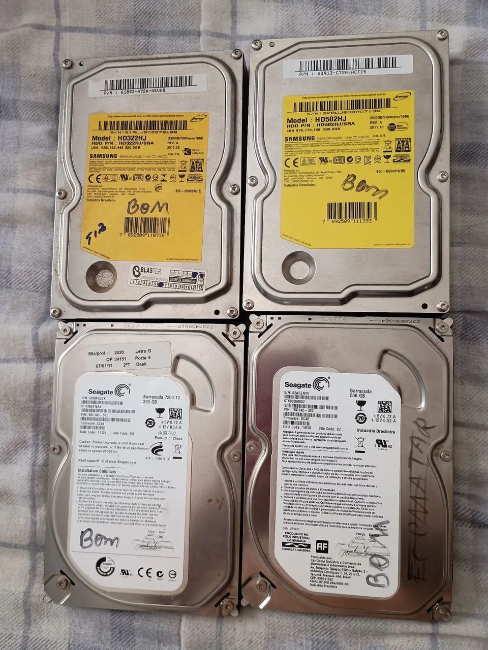 Hds Barracuda de 320 e 500 GG