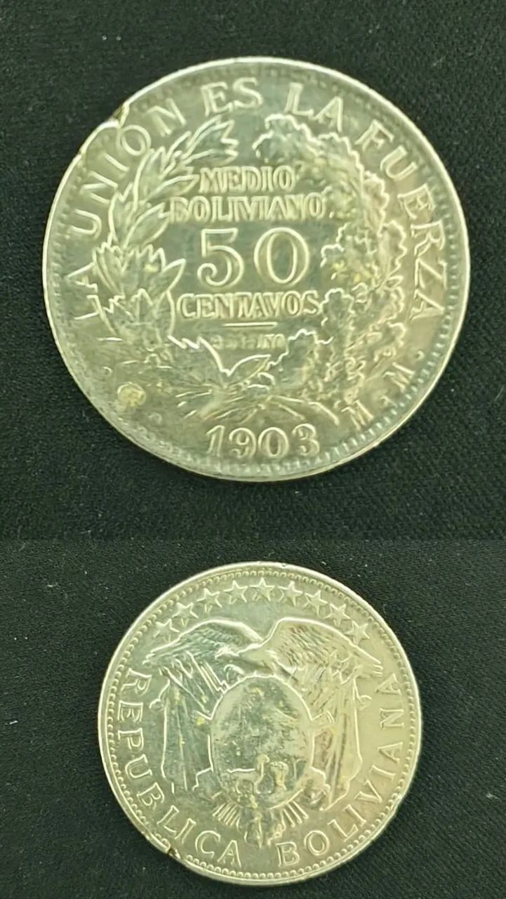 Moedas antigas de prata  - Foto 3