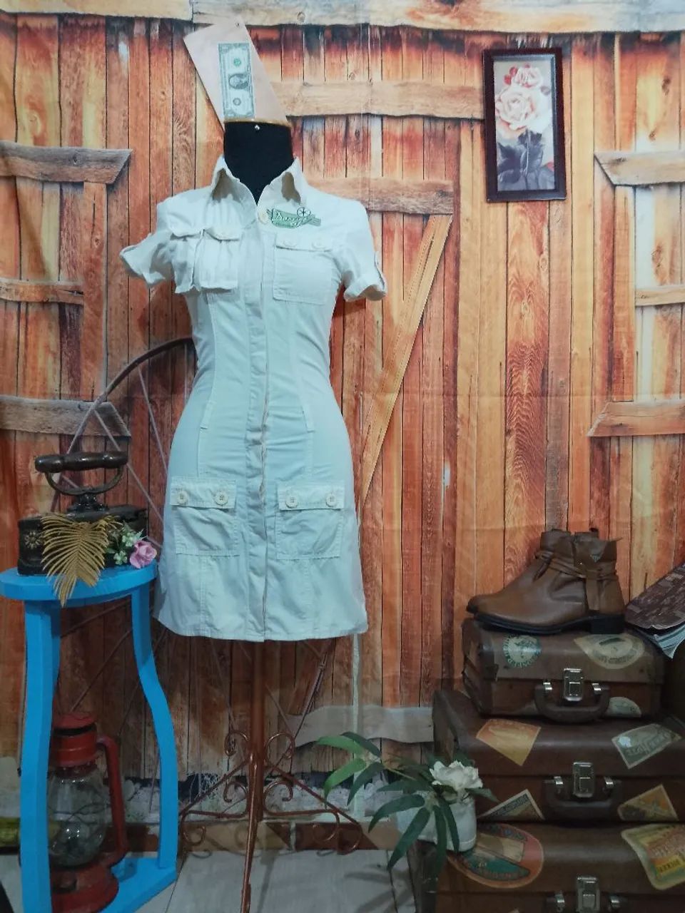 Vestido safari P/M - Foto 2