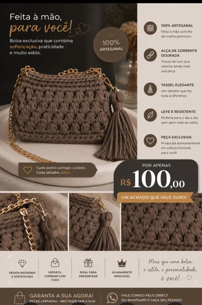 Bolsa de crochê 