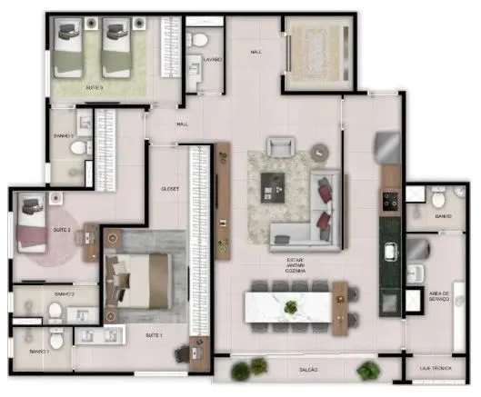 PLANTA 128m²