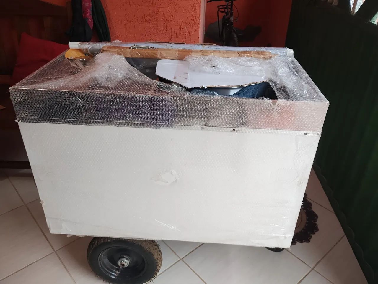 Carrinho de milho verde 
