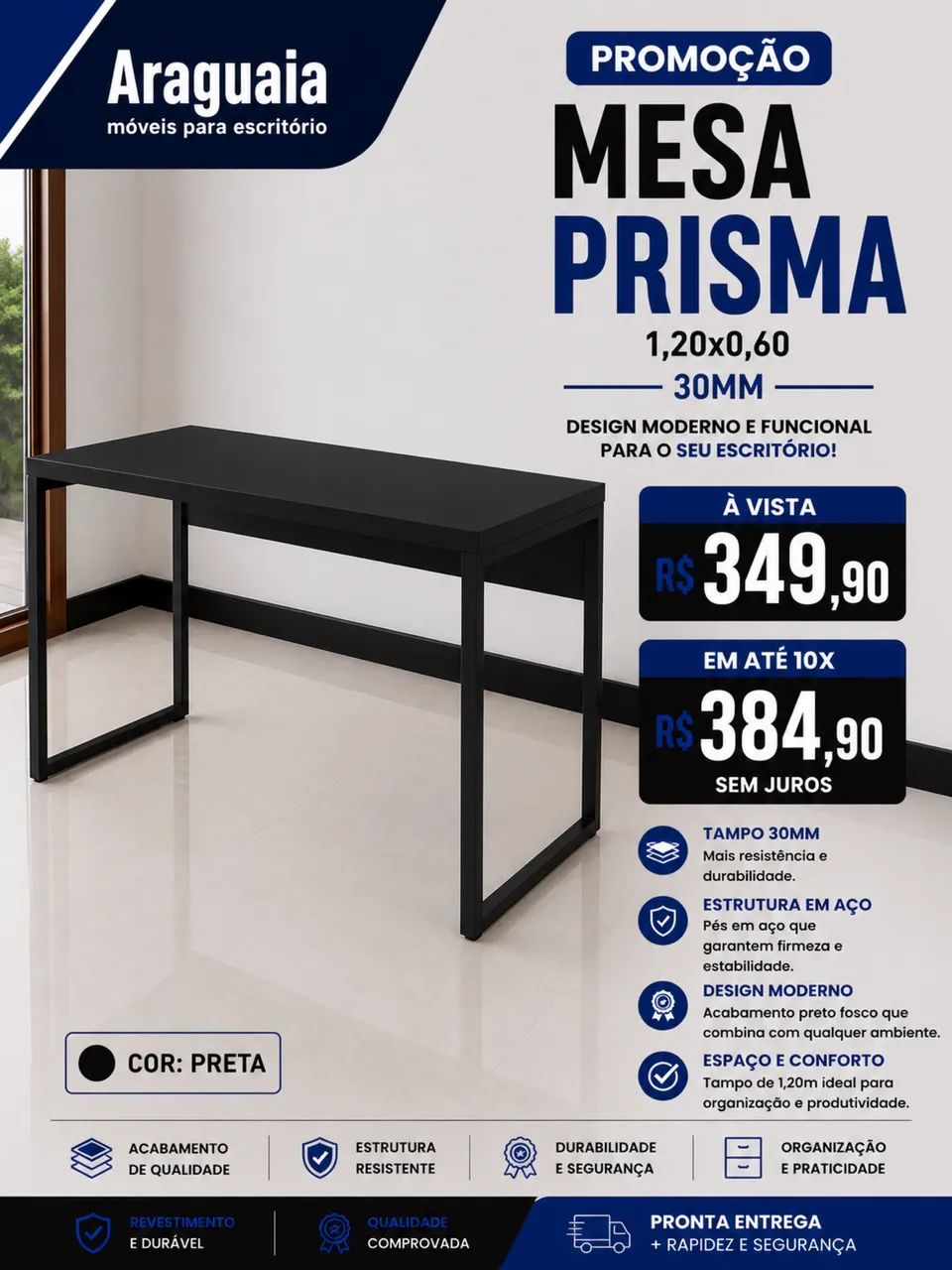 Mesa prisma 1,20 30mm - Foto 2