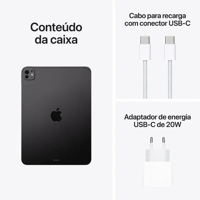 *IPAD Pro 11 M4 (open Box sem uso)* 512 Space (Wi-Fi+cell) - Foto 3
