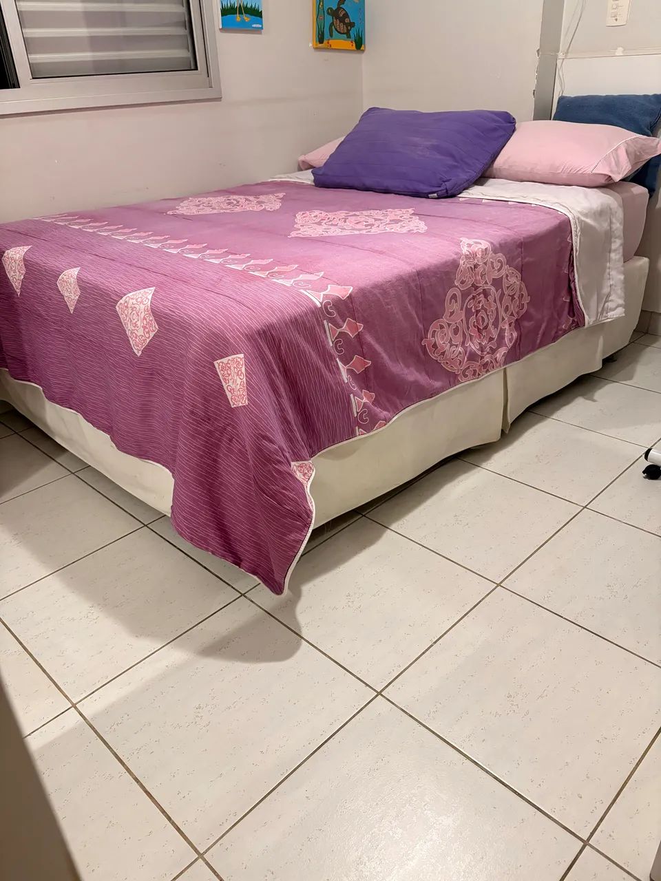 Cama casal com box