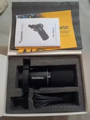 Microfone Dinâmico Podcast Rgb Via Usb / Xlr Maono Pd200x - Foto 4