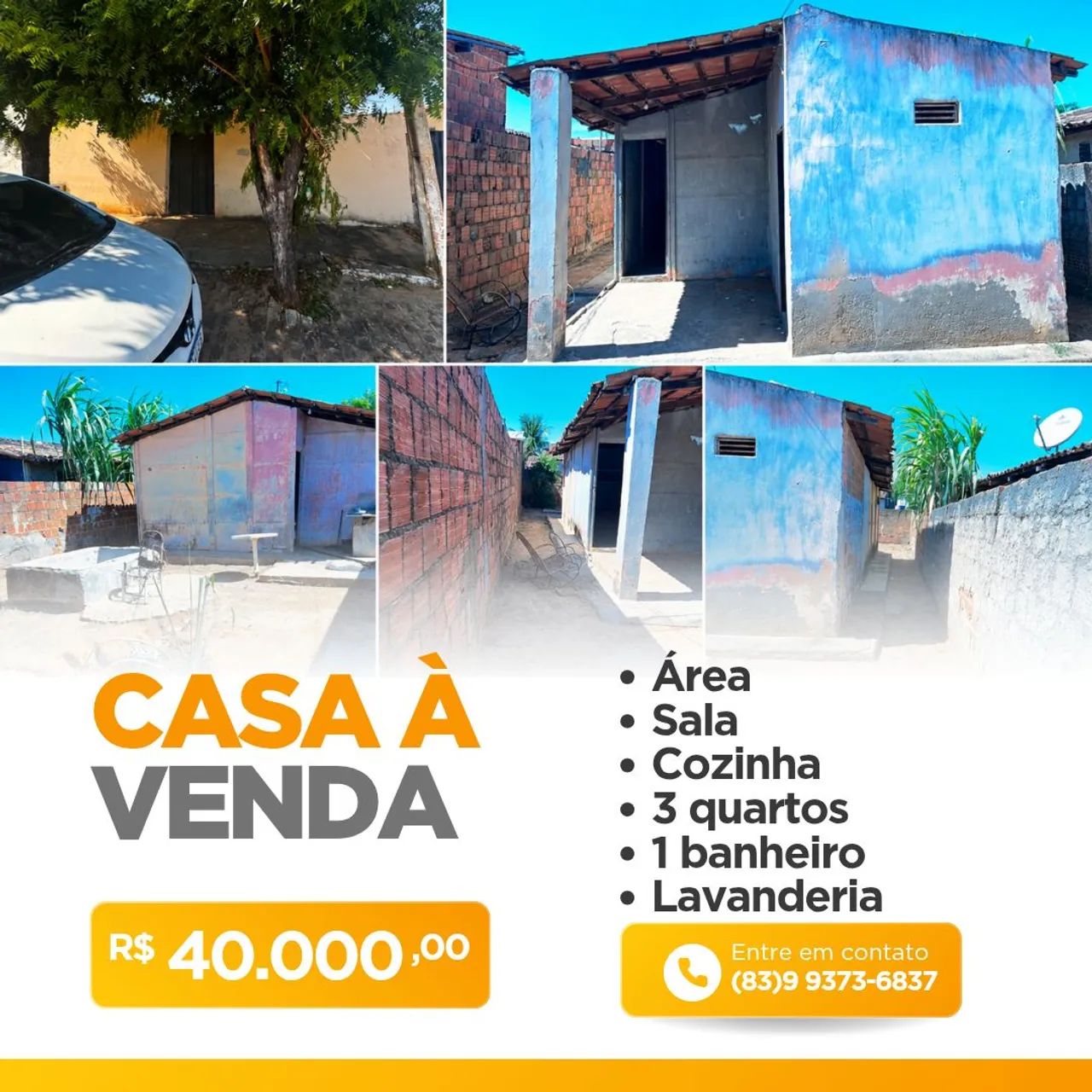Casa em Cajazeiras pra vender ligeiro