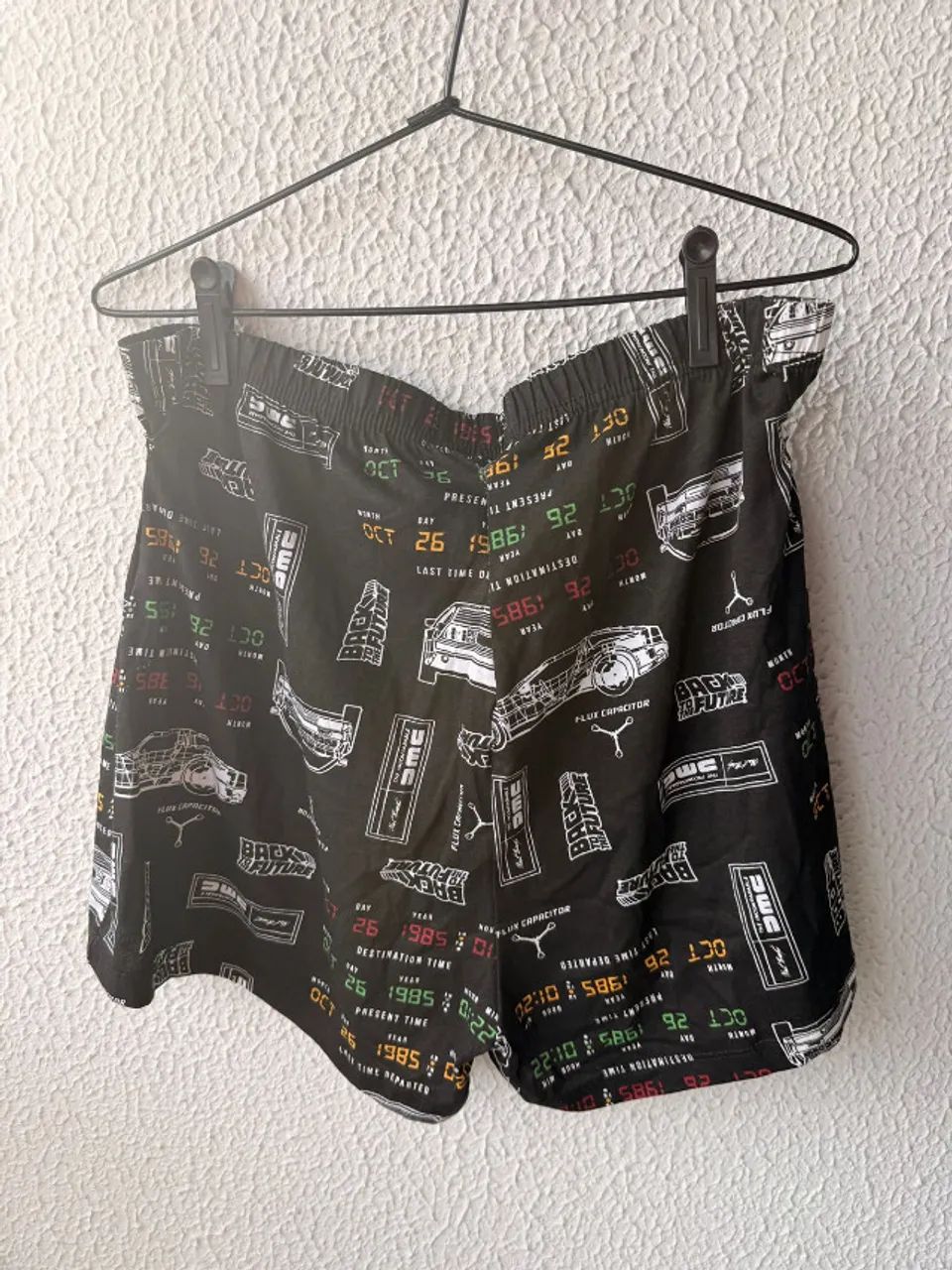 Cueca samba canção / Short "Back to the Future", tamanho G - Foto 2