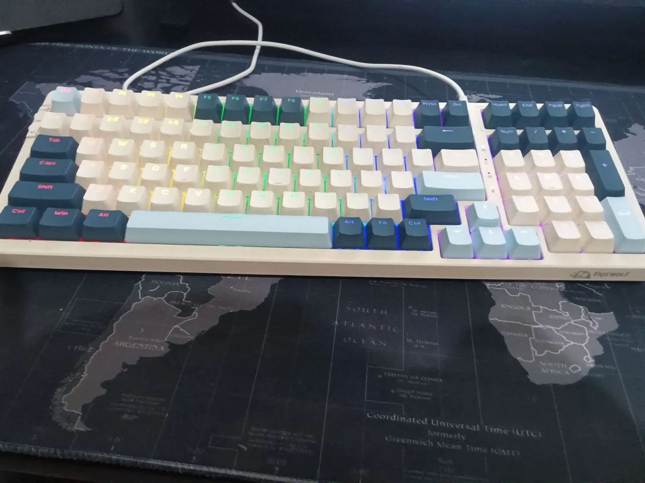 Teclado Mecânico - Freewolf K8 - Switch Blue Azul - Foto 2