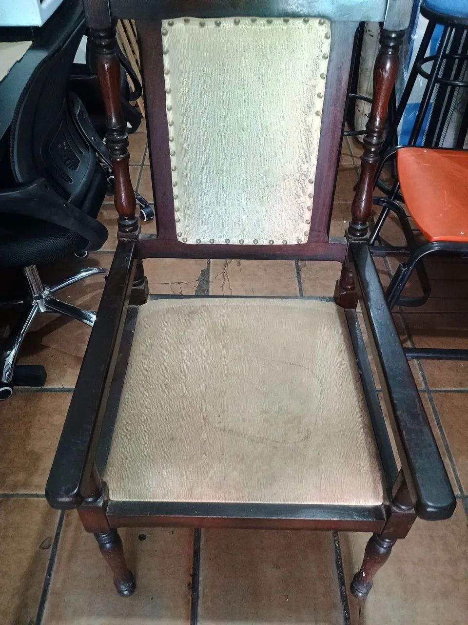 Cadeira estilo colonial antiga  - Foto 3
