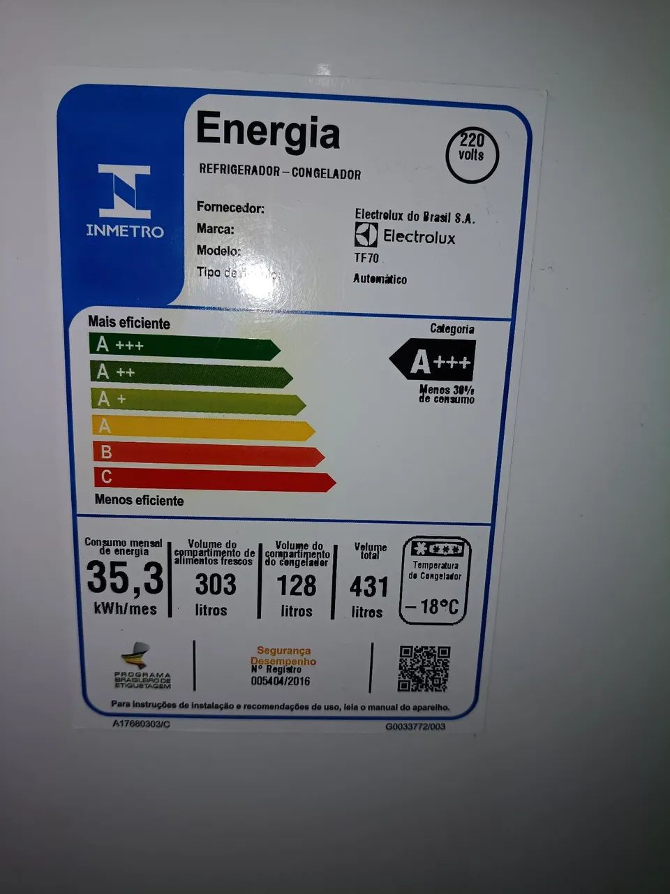 Geladeira Electrolux 431 litros - Geladeiras e Freezers - Quintas