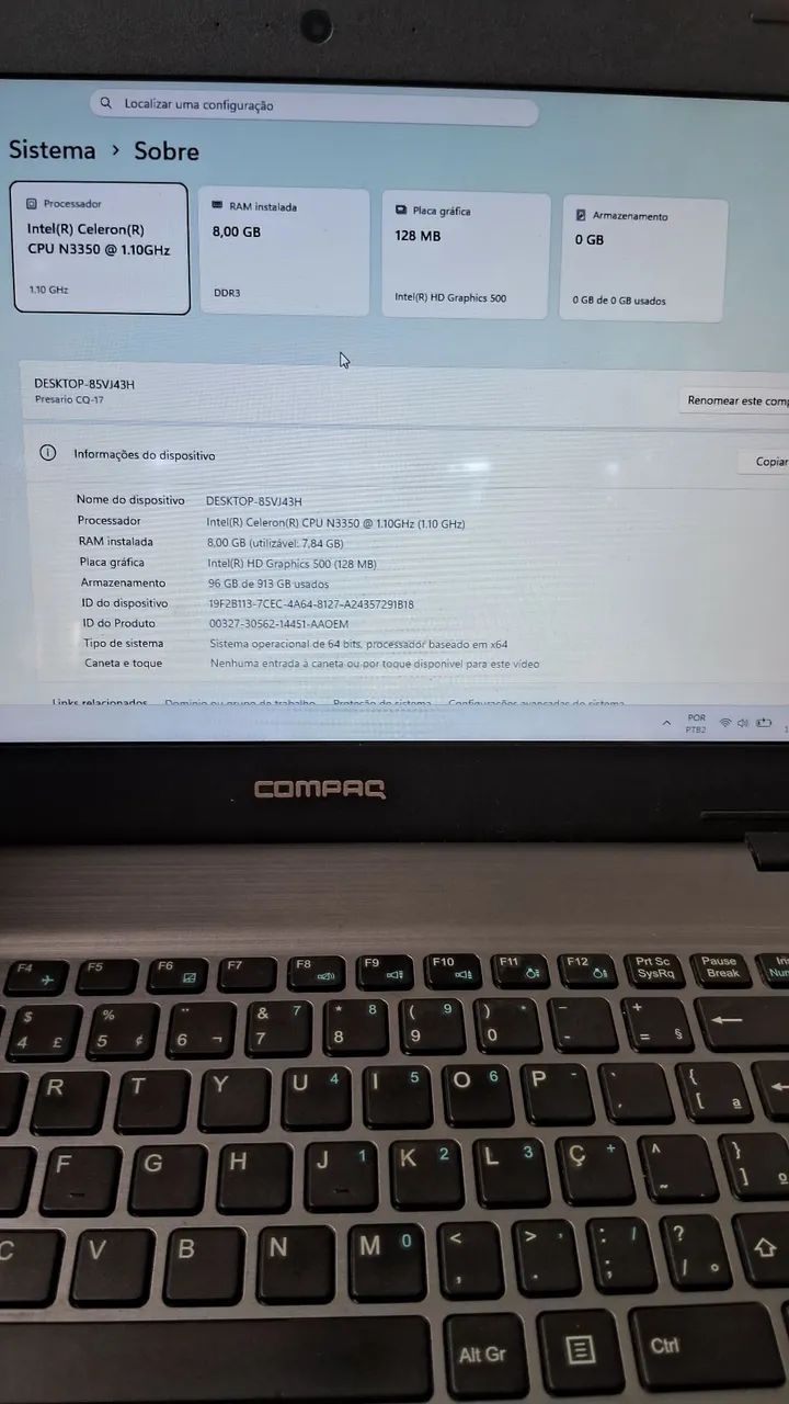 Notebook HP compaq 15.6" - Foto 5