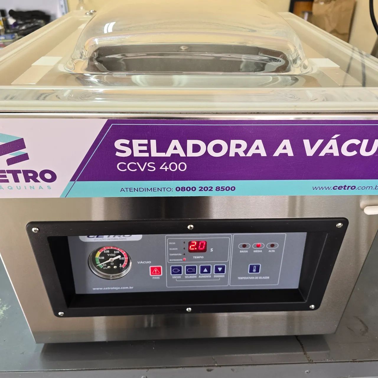 Seladora a vácuo CCVS400 Cetro 2 barras - Foto 3