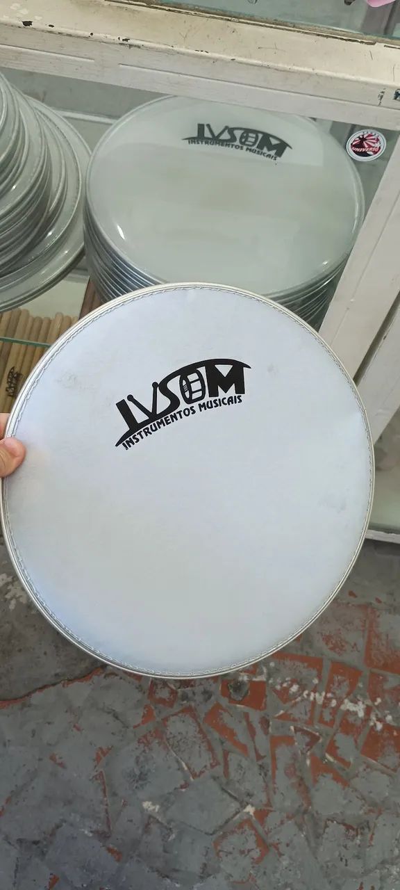 Peles 12" polegadas Porosa para pandeiro na promoção  - Foto 4