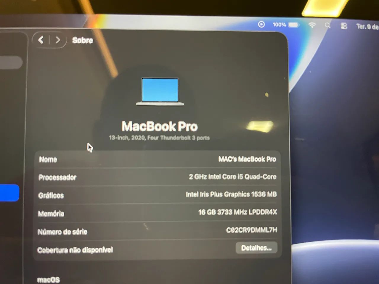 ? MacBook Pro 13" 2020 | Intel i5 | 16GB RAM | Impecável - Foto 2