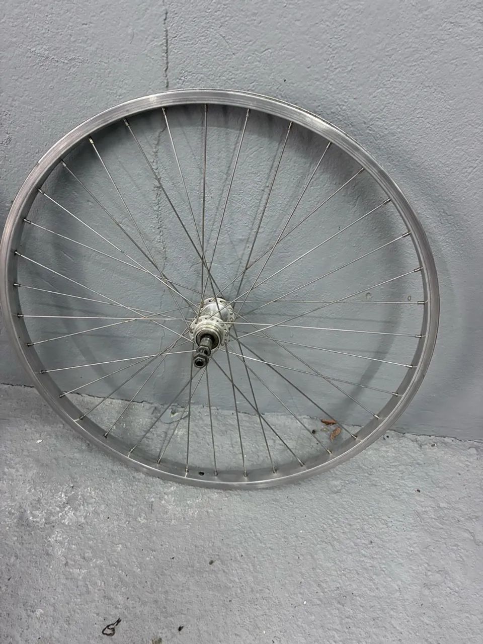 Roda 26? - aro Caloi, raios inox e cubo Joytech - Foto 2