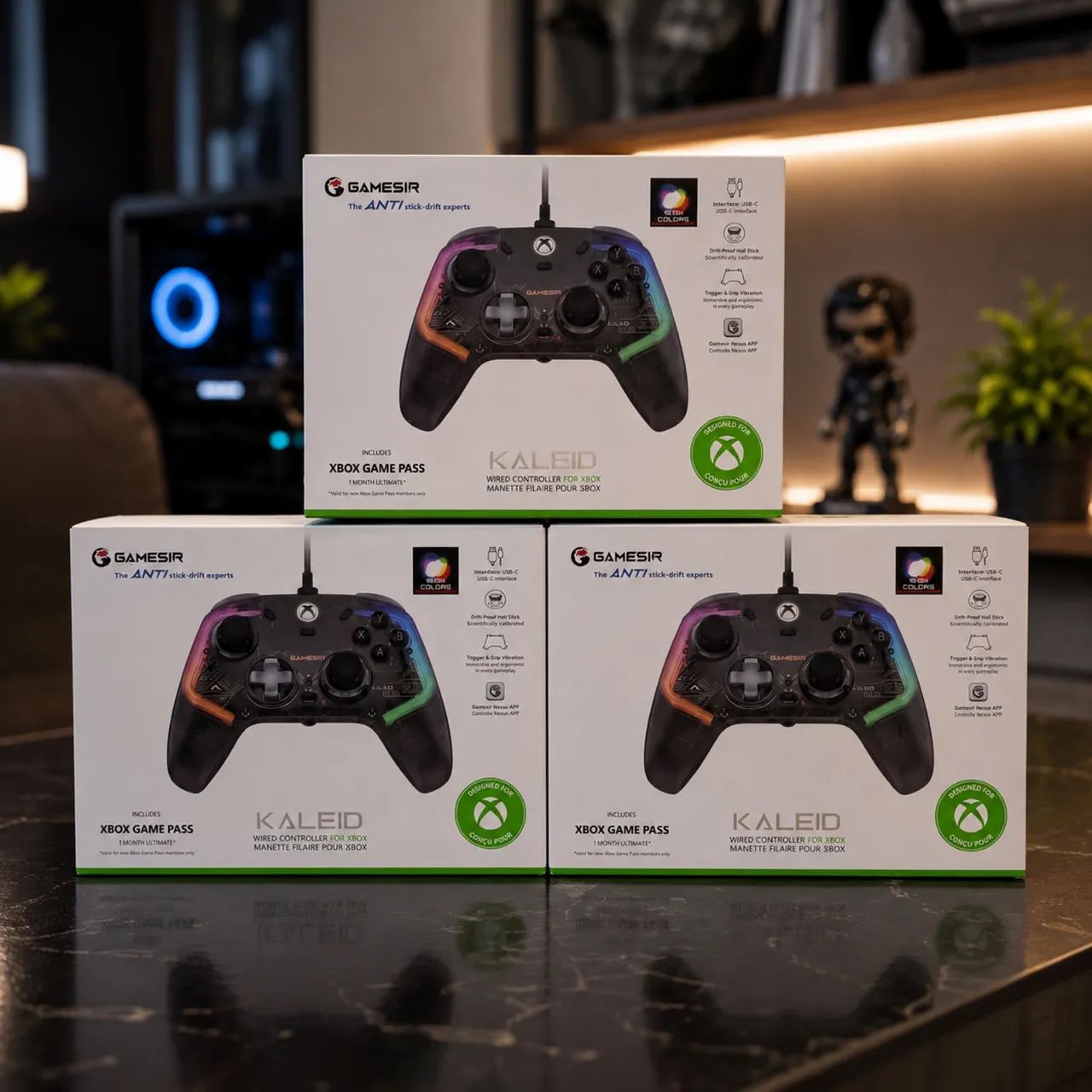 CONTROLE XBOX E PC GAMESIR KALEID FLUX. HALL EFFECT  ANTI-DRIFT - Foto 5