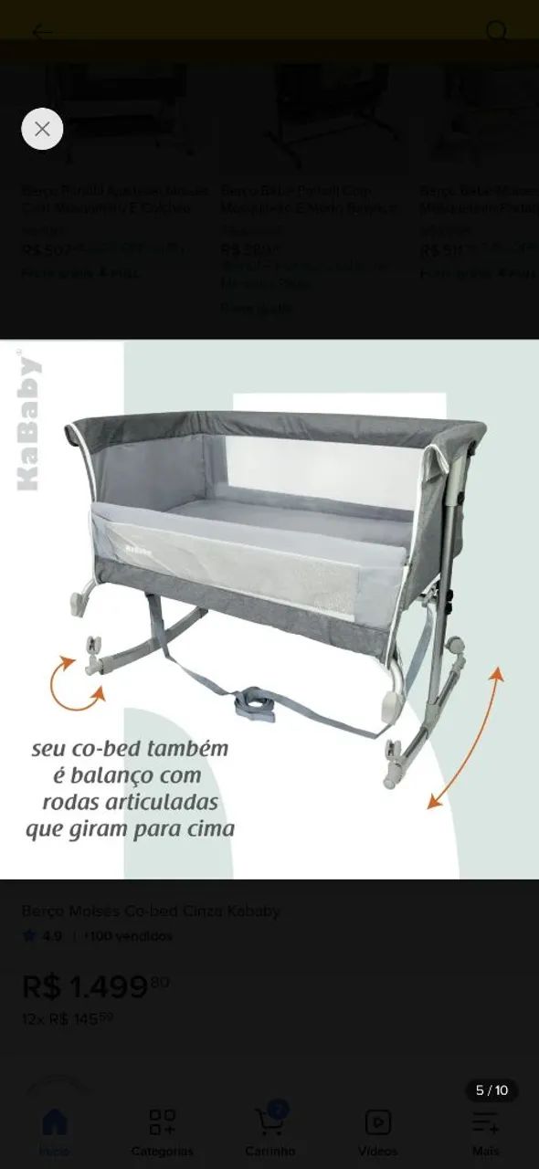 Berco portátil  - Foto 3