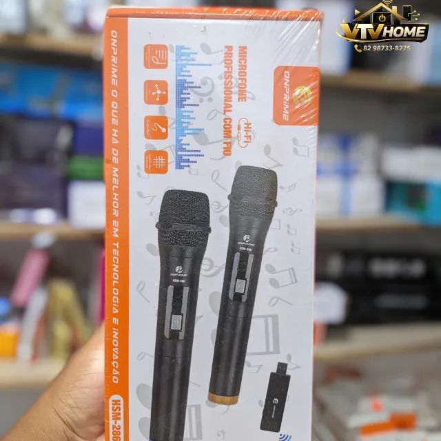 Microfone Sem Fio Profissional + Entrega Grátis 